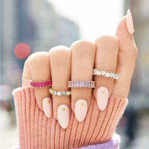 Baublebar MINI ALIDIA RING LAVENDER Size 8 Cubic Zirconia Ring